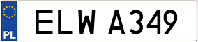 Trailer License Plate